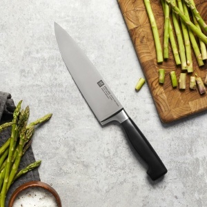 Cutit bucatarie ZWILLING Vier Sterne 20 cm otel inoxidabil maner ergonomic negru - Img 3