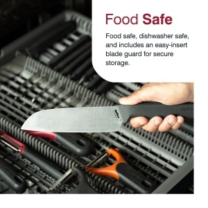 Cutit bucatarie Zyliss Santoku, lama inox 15 cm, maner ergonomic sustenabil - Img 8