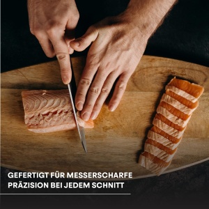 Cutit de Bucatarie MasterChef, 20cm, din Otel Inoxidabil, Super Ascutit - Img 2