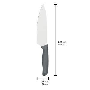 Cutit de Bucatarie Zyliss 18 cm, Otel Inoxidabil, Maner din Weizenstroh - Img 3