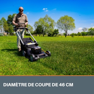 Cutit de inlocuire WORX WA6327 pentru cositoare WG748E si WG749E, otel rezistent, diametru 46 cm - Img 3