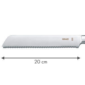 Cutit de paine GRAEF KN5054 Lama 20 cm Maner din nuc Design elegant - Img 2