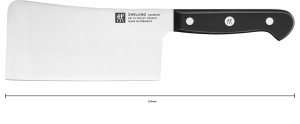 Cutit de tocare ZWILLING Gourmet, 15 cm, otel inoxidabil, maner ergonomic, negru - Img 6