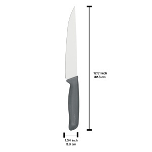 Cutit de Tranchiat Zyliss 19 cm din Otel Inoxidabil, Maner din Weizenstroh - Img 3