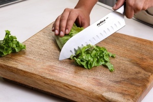 Cutit Santoku Zyliss Comfort Pro 18 cm, otel inoxidabil german, maner ergonomic - Img 5