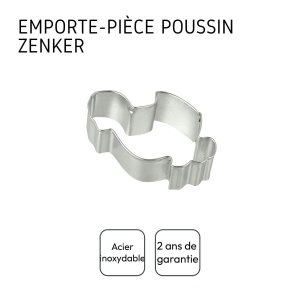 Cutter pentru Biscuiti Zenker, Model Kuken, 8.5 x 6.5 cm, Metal - Img 3