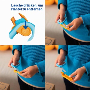 Cutter pentru copii Fiskars, cutter carton, maner ergonomic, protectie siguranta - Img 7