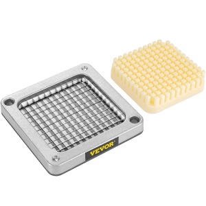 Cutter pentru legume VEVOR, 6,4 mm, 3 cutite de schimb, otel inoxidabil - Img 4