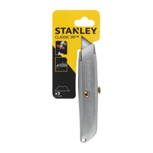 Cuttermesser Stanley 99E, lama retractabila 155mm, design ergonomic, 3 lame de schimb - Img 3