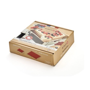 De Buyer 3013.20 - Cadru extensibil din otel inoxidabil 20 x 20 x 5 cm pana la 37 x 37 x 5 cm, gri - Img 3