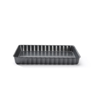 De Buyer 4709.23 Tava pentru tarta, patrata, placa de baza detasabila, 23 cm, gri - Img 3