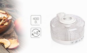 Dehidrator MPM MSG-02, 5 Tava, 400W, BPA liber, Alb - Img 4