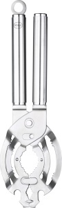 Deschizator de capace ROSLE din inox multifunctional ergonomic argintiu