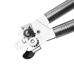 Deschizator de conserve Fackelmann MANER OVAL, deschizator practic de conserve din otel inoxidabil, deschizator universal cu maner ergonomic (culoare: argintiu), cantitate: 1 bucata - Img 4