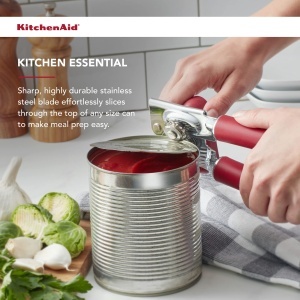 Deschizator Dosi KitchenAid, 2-in-1, Ergonomic, Inox, Rosu - Img 5