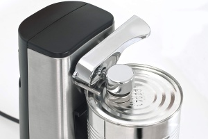 Deschizator multiplu CASO D10 cu carcasa din otel inoxidabil de inalta calitate, utilizare versatila ca deschizator de sticle, ascutitor de cutite, deschizator de conserve, incl. cablu practic de tragere, suport magnetic pentru capac, motor puternic - Img 3