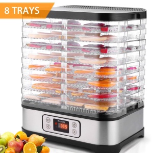 Deshidratator COOCHEER Deshidratator deshidratator cu control al temperaturii, deshidratator detasabil pe 8 niveluri, control al temperaturii 35-70degC - Img 4