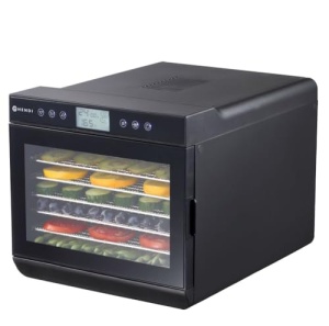 Deshidratator HENDI, cu 7 grile, ideal pentru deshidratarea fructelor, legumelor si carnii, panou de control digital, cronometru, temperatura reglabila de la 35oC la 70oC, 230V/460W, 345x450x(H)315mm, polipropilena - Img 2