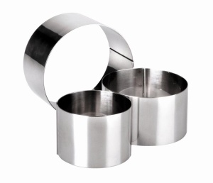 Dessertring Ibili 12 cm din otel inoxidabil, pentru prajituri - Img 2
