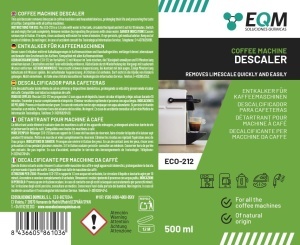 Detartrant EQM ECO-212 - 500 ML - 100 Natural, Ideal pentru Cafele - Img 8