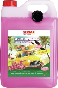 Detergent pentru parbriz SONAX Sweet Flamingo, 5 Litri, fara dungi