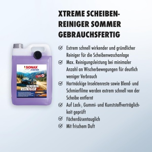 Detergent pentru parbriz SONAX Xtreme 5 Litri, eficient si rapid, utilizare vara - Img 3