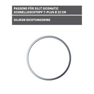 Dichtungsring Silit Sicomatic 22 cm din silicon accesorii pentru oale sub presiune - Img 2