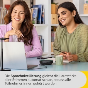 Difuzor portabil Jabra Speak2 40 4 microfoane USB-C si USB-A certificat Microsoft Teams Gri inchis - Img 5