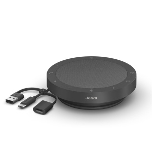Difuzor portabil Jabra Speak2 55 Bluetooth 4 microfoane audio wideband culoare gri inchis