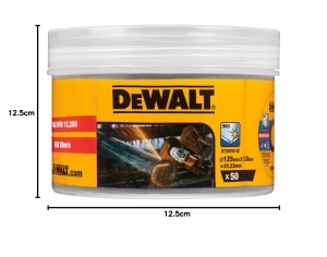 Disc de taiere inox Dewalt DT20598-QZ 125 x 1,0 mm, 50 bucati - Img 4
