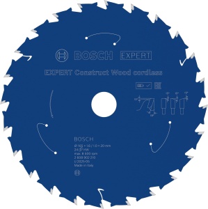 Disc Saw Bosch EXPERT Construct Wood, 165 mm, T24, pentru lemn de constructie - Img 1