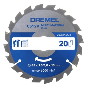 Disc Saw Dremel Blueprint CS600 85 x 1,51 x 15mm - Multi-Material