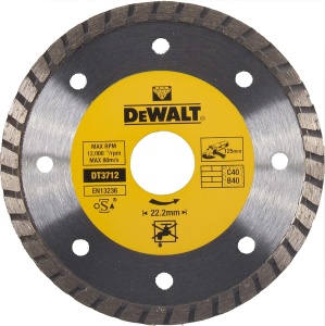 Disco de diamante DeWalt DT3712, 125mm, 22.2mm, pentru taiere precisa