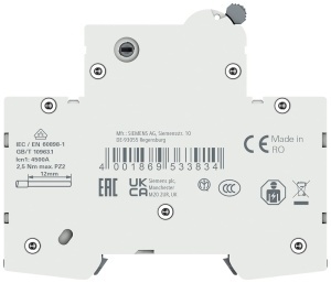 Disjunctoare Siemens 5SL60166 6kA B16 1PN compact 230V - Img 2