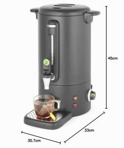 Dispenser bauturi calde HENDI UNIQ, 9L, inox, negru - Img 6