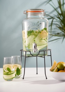 Dispenser bauturi Kilner, 5 Litri, Sticlaotel inoxidabil, 25,4 x 18,2 x 31,5 cm - Img 4