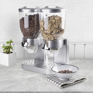 Dispenser Cereale Lacor 62597, 2 recipiente a 3.5 l, BPA-free, gri - Img 5