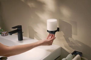 Dispenser de sapun hansgrohe AddStoris S, 200 ml, negru mat - Img 2