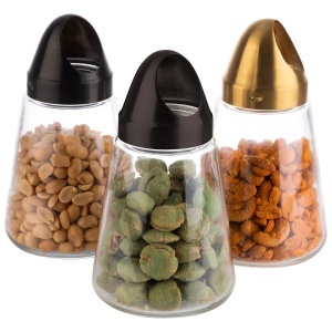 Dispenser Snacks APS 40517, Sticla cu Capac din Otel Inoxidabil, 8,5 cm, Inaltime 15,5 cm - Img 4