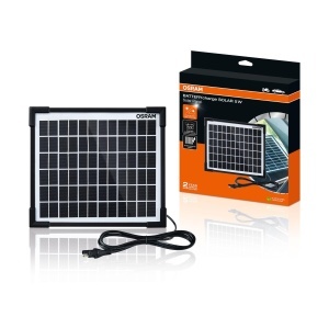 Dispozitiv de incarcare solara OSRAM BATTERYcharge 5W, 12V, pentru intretinerea bateriilor
