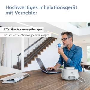 Dispozitiv de inhalare PARI BOY Pro Adulti si copii - Nebulizator inhalator cu control PIF pentru tratamentul bolilor respiratorii severe - timp scurt de inhalare cu depunere pulmonara ridicata - Img 2