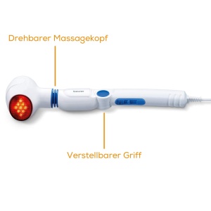 Dispozitiv de Masaj Infrarosu Beurer MG 40, 12W, 4 Capete Interchangeabile - Img 2
