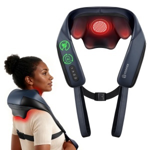 Dispozitiv de Masaj pentru Gat COMFIER 2026, Kabellos, 4D Shiatsu, Graphen