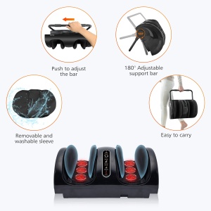 Dispozitiv de masaj pentru picioare Snailax cu caldura, 6 bile Shiatsu, 3 moduri - Img 5
