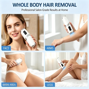 Dispozitiv IPL Motswedi pentru Epilare 999.999 Impulsuri, Alb, Utilizare Acasa - Img 5