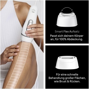 Dispozitiv IPL pentru Epilare Braun Silkexpert Pro 5, PL5234, AlbSilver - Img 6