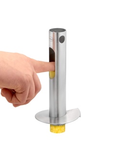 Dispozitiv pentru curatat ananas ROSLE Ananasschneider PRO, din inox 1810, ergonomic - Img 6