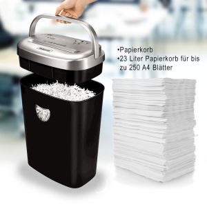 Distrugator documente Fellowes Powershred 53C P-4 Cross-Cut 10 coli 23L - Img 4