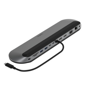 Docking station Belkin Connect USB-C 11-in-1, 100W, 3 monitoare, negru