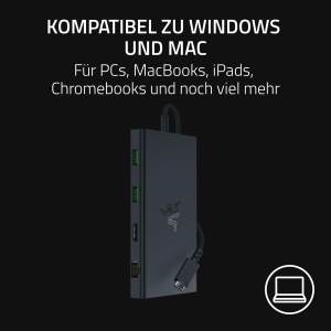 Docking Station Razer USB-C - 11 porturi, HDMI 4K, Gigabit Ethernet, Negru - Img 7